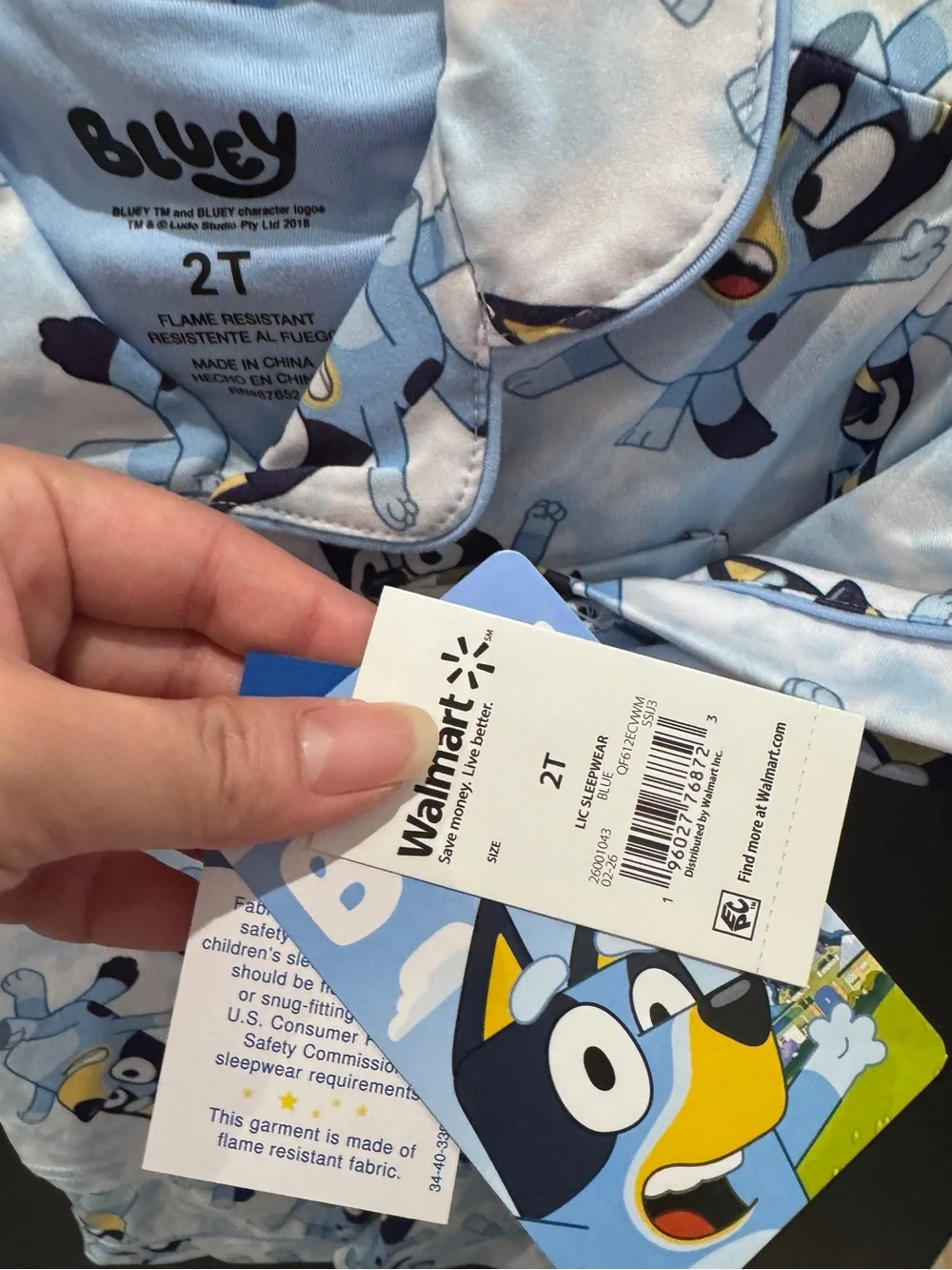 NWT toddler bluey 2 piece set pajamas blue white sz 2T - selling two sets for 16
